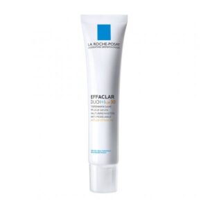 Rohr mit Gesichtscreme von La Roche-Posay, Inhalt zur Behandlung von Unreinheiten, mit UV-Schutz.